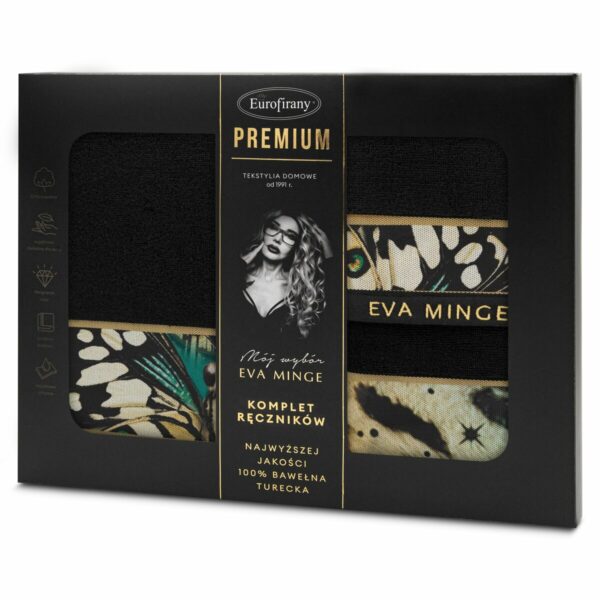 EWA MINGE Komplet ręczników EVA 15 w eleganckim opakowaniu, idealne na prezent!, 500 g/m2