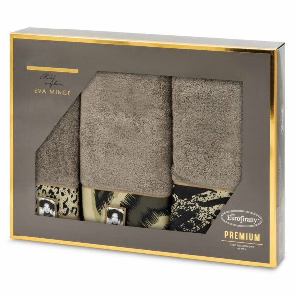 EWA MINGE Komplet ręczników EVA 24 w eleganckim opakowaniu, idealne na prezent!, 500 g/m2